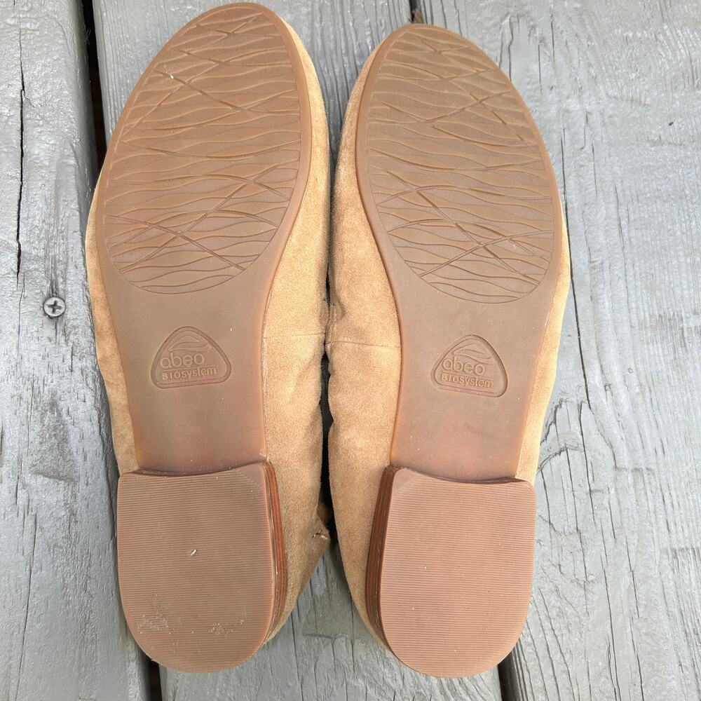 Abeo Bio System Womens Brown Suede Jean Flat Loafers Slip On Shoe Size 8N - Picture 3 of 7